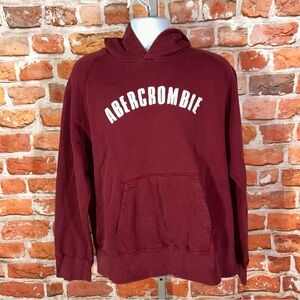 Abercrombie distressed look hoodie XL muscle